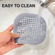 thumbnail image 4 of Colector de pelo para desagüe de ducha, cubierta de desagüe para ducha, tapón de pelo de silicona duradero con 4 ventosas, traje fácil de instalar para baño, bañera, cocina, 4 of 5