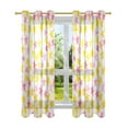 thumbnail image 7 of Yayeee Window Curtains Light Filtering 63"x42" Grommet Panel Pair Home Living Room Decor, White Stars Pattern, 7 of 7