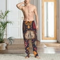 thumbnail image 6 of Lsque Forest Wild Mushroom Print Men's Pajama Pants, Lounge Pant - Comfortable Home Wear,Elastic Waistband, Stylish Design-Medium, 6 of 9