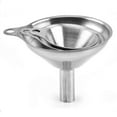 thumbnail image 2 of Stainless Steel Funnel, 3 Pieces Stainless Steel Funnel Strainer Filter Set With Handle For The Transfer Of Liquid Ingredients, Dry Ingredients And Po, 2 of 4
