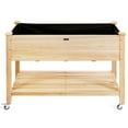 thumbnail image 5 of Patiojoy Elevated Garden Bed Wood Planters with Storage Shelf Wheels & Liner Suitable for Vegetable Flower Herb, 5 of 7