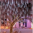 thumbnail image 5 of Morttic Meteor Shower Lights Outdoor, 11.8 Inches 8 Tubes 192 LED Snowfall Lights, Waterproof Meteor Christmas Lights, Hanging Falling Rain Lights for Tree Bushes Holiday Party Xmas Decoration, 5 of 6