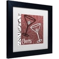 thumbnail image 2 of Trademark Fine Art "Cheers I" Canvas Art by Color Bakery White Matte, Black Frame, 2 of 4