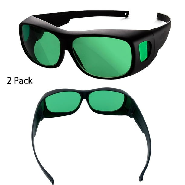Paquete de 2 Gafas de Cultivo YONGSHENG Hidropónico anti-UVA UVB