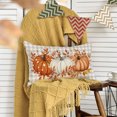 thumbnail image 6 of Sm:)e Fall Pillow Cover 12x20 Inch - Rustic Farmhouse Style Throw Pillowcase, Orange Pumpkins and Maple Leaves, 6 of 7