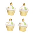 thumbnail image 2 of 4 X Decoraciones Navideñas para Cupcakes, Adorno Colgante para de Navidad, Colgante de Postre, Colgante Navideño para Chimenea, Ventana, Dormito Dorado, 2 of 8