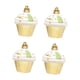 thumbnail image 2 of 4 adornos navideños para cupcakes, adorno colgante para de Navidad, colgante navideño, de postre para pared de familia y amigos, estilo Dorado, 2 of 8