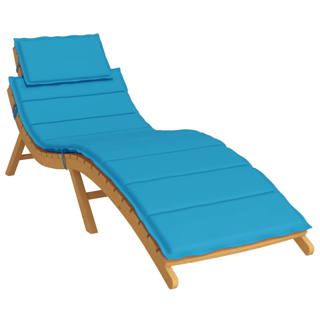 vidaXL 73.2" x 22.8" Blue Lounge Chair Cushions Outdoor Seating Cushion