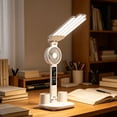 thumbnail image 6 of QuanTara Foldable LED Desk Lamp with Fan & Digital Display, Rechargeable Touch Control Task Light with Pen Holder, Dimmable Eye-Caring Table Lamp for Bedside, Dorm & Workspace, 6 of 8