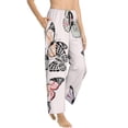 thumbnail image 6 of Salouo Beautiful Butterfly Print Women's Pajama Pants Casual Loose Sweatpants PJs Flowy Pants Drawstring Palazzo for Women Wide Leg Pants Lounge Pajama -Medium, 6 of 8