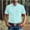 Light Blue, variant on WIZUTIZ Mens Linen Shirts Cotton Short Sleeve Button Down Collared Shirt Casual Summer Beach Lightweight Tops with Pockets