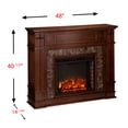 thumbnail image 3 of 45.5" Chocolate Brown and Black Media Electric Fireplace, 3 of 4