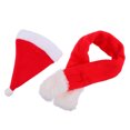 thumbnail image 2 of 1 Set Delicate Christmas Theme Pet Clothes Comfortable Plush Pet Hat Scarf, 2 of 8