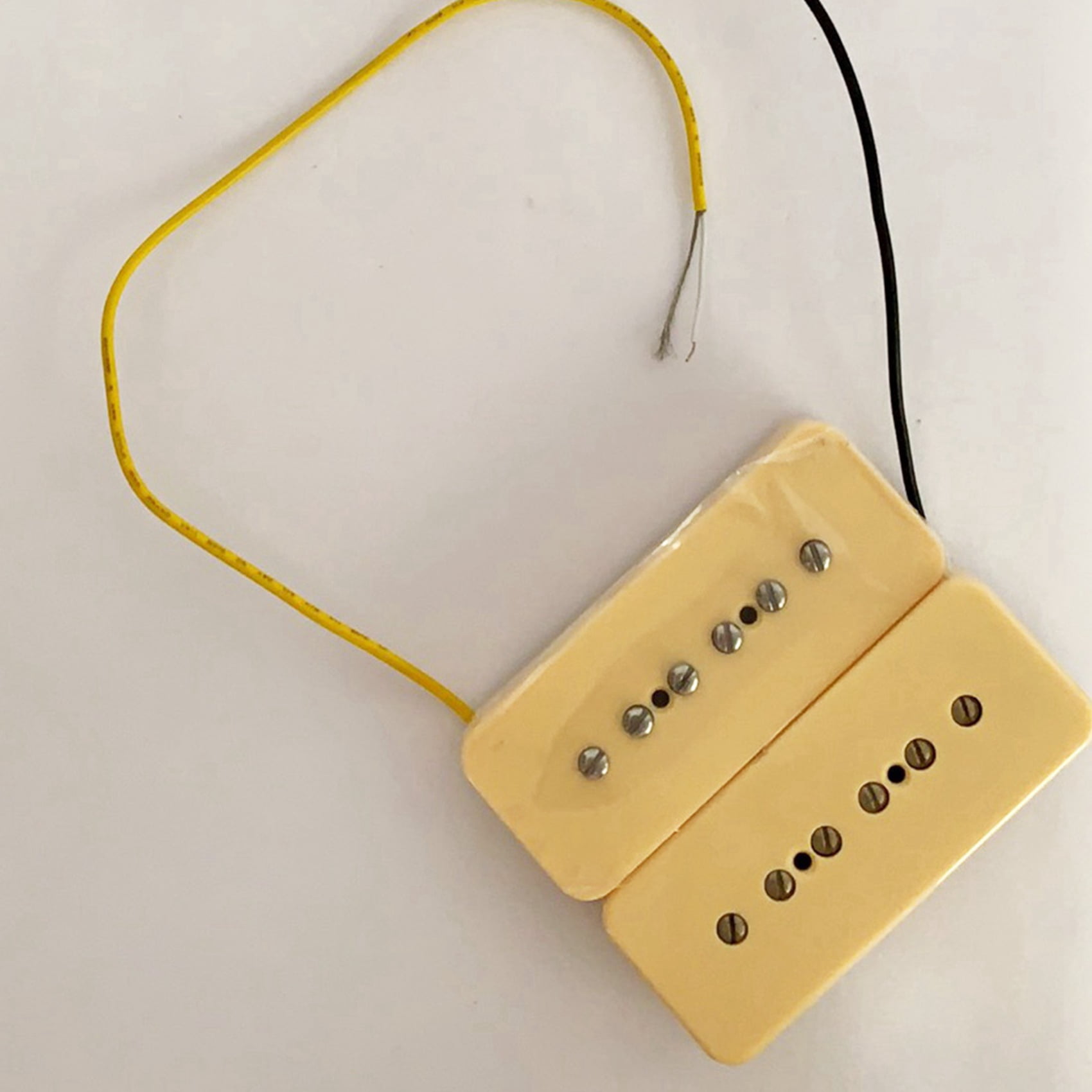4x Alnico V Alnico 5 Single Coil Soapbar P90 Neck Bridge Pickup 50/52mm Metal Braided Wire Fit Electric Guitar