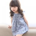 thumbnail image 6 of Xinhuaya Baby Kids Girl Dresses Clothes Baby Cotton Small Leaves Sleeveless Princess Dress, 6 of 7