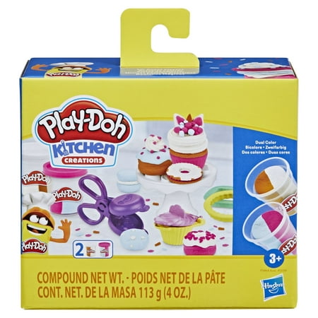 Play-Doh Kitchen Creations Lil’ Sweet Play Dough Set - 4 Color (2 Piece), Only At Walmart