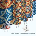 thumbnail image 6 of Multicolor Ethnic Geometric Patchwork Pattern Shower Curtain 72"x84" ,Bathroom Decorative Shower Curtains Set with 12 Hooks,Modern Waterproof Washable Shower Curtain, 6 of 6