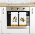 thumbnail image 4 of Set of 2 Sunflower Gnome Kitchen Dish Towel 18 x 26 Inch, Seasonal Spring Summer Buffalo Plaid Sunflower Truck Tea Towels Dish Cloth for Cooking Baking, 4 of 6