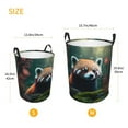 thumbnail image 3 of Balery Forest Plant Raccoon Cesta de ropa redonda con asas, impermeable, independiente, para ropa, juguetes, dormitorio y familia-Medium, 3 of 6