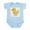 Sky Blue, variant on CafePress - Ducky Infant Creeper - Baby Light Bodysuit, Size Newborn - 24 Months
