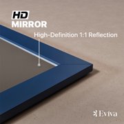 eviva Acclaim 48 x 30 Rectangular Blue Wooden Framed Mirror