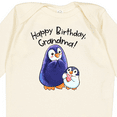 thumbnail image 4 of Inktastic Happy Birthday, Grandma Cute Penguins Boys or Girls Long Sleeve Baby Bodysuit, 4 of 5