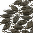 thumbnail image 2 of 50 Uds Mini Rugby Conector BLESIY Bronce Antiguo Encantos de Conectores de Aleación, 2 of 8