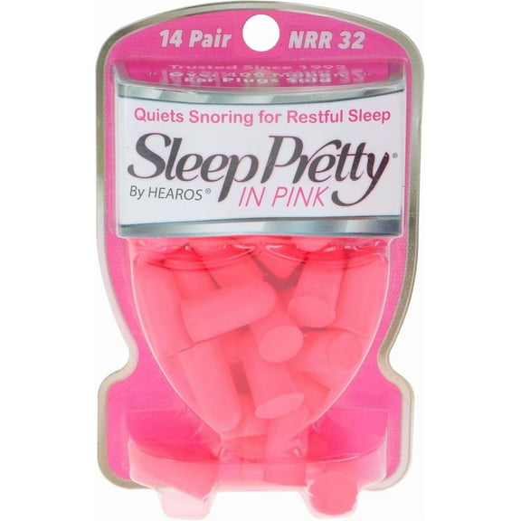 Hearos Earplugs Sleep Pretty In Pink, 14 Pair