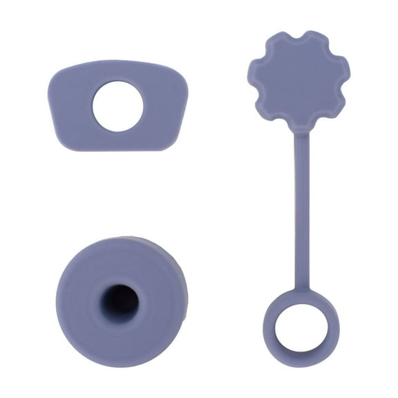 Sylvtty Silicone Straw Cap Leak-proof Stopper Set for Stanley Tumblers 3-Piece Tumbler Accessories Reusable Dishwasher Safe Spill Proof Stopper for Travel Daily Use