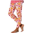 thumbnail image 2 of Juesizh Leggings for Women Plus Size High Waist Yoga Pants Fashion Casual Halloween Printed Workout Leggings, S-3XL, 2 of 6