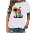 thumbnail image 1 of Pompotops T-Shirt à Manches Courtes Imprimé Tournesol Womens, 1 of 1