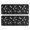 Black White Halloween-1, variant on Kitchen Rugs Sets Of 2,Black White Halloween Skull Bat Moon Pattern Anti Fatigue Kitchen Mat Rugs Non Slip Washable,Decorative Kitchen Floor Mats for Kitchen,Sink,Laundry,17"x47" 17"x47"