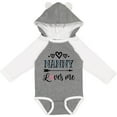 thumbnail image 3 of Inktastic Nanny Loves Me Grandchild Gift Girls Long Sleeve Baby Bodysuit, 3 of 5