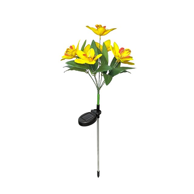 Luces solares para jardín Fdksdf, luces solares de flores para exteriores, luces decorativas impermeables para exteriores, luces LED para paisajes, luces de estaca con encendido y apagado automático,