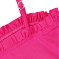 thumbnail image 2 of NIPAXO Girls Swimsuit 3-Piece Tropical Floral Bikini Set with Mesh Cover Up Pants Swimwear for Girls, Hot Pink, Sizes 5-6 Years Old, 2 of 8