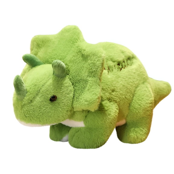 BESTSKY Adorable Green Triceratops Dinosaur Plush Toy – Soft Stuffed Animal for Kids,Toddlers & Dinosaur Lovers,10 Inch Gift