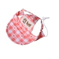 thumbnail image 2 of Sun Protection Dog Hat with Ear Holes, Breathable Summer Visor Cap for Outdoor Travel and Sunburn Prevention, Pink M, 2 of 3