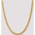 thumbnail image 2 of 14K Yellow Gold 6.75mm Semi-Solid Miami Cuban Chain (22 X 6.75) Made In South Africa bc155-22, 2 of 5