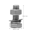 thumbnail image 5 of Kit de Boulons et Écrous en Acier Inoxydable 20 Pcs Vis Robustes pour Machine, 5 of 5