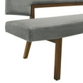 thumbnail image 5 of Channell Wood Dining Bench in Walnut Finish with Charcoal Fabric, 5 of 5