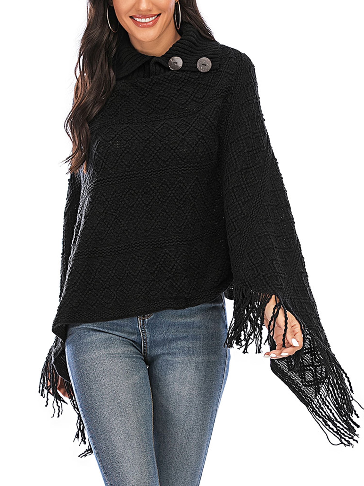 juniors poncho sweater