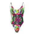 thumbnail image 1 of Aayomet Maillots de Bain Grande Taille pour Femmes Mode Conservatrice Dégradé Rayé Grande Tenue de Plage bikini,D S, 1 of 5
