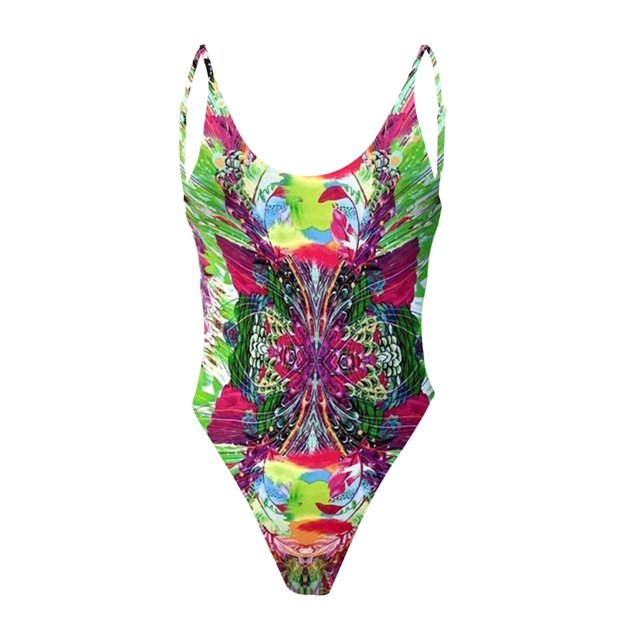 Aayomet Maillots de Bain Grande Taille pour Femmes Mode Conservatrice Dégradé Rayé Grande Tenue de Plage bikini,D S