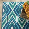 thumbnail image 2 of Oriental Weavers Meridian Area Rug 2209B Navy Diamonds Lines 6' 7" x 9' 6" Rectangle, 2 of 9