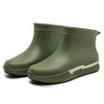 thumbnail image 1 of Botas de agua para lluvia, botas de goma de tubo corto, impermeables, diseño ligero, estilo moderno, para mujer, uso en exteriores, goma duradera, uso diario, protección estacional., 1 of 8
