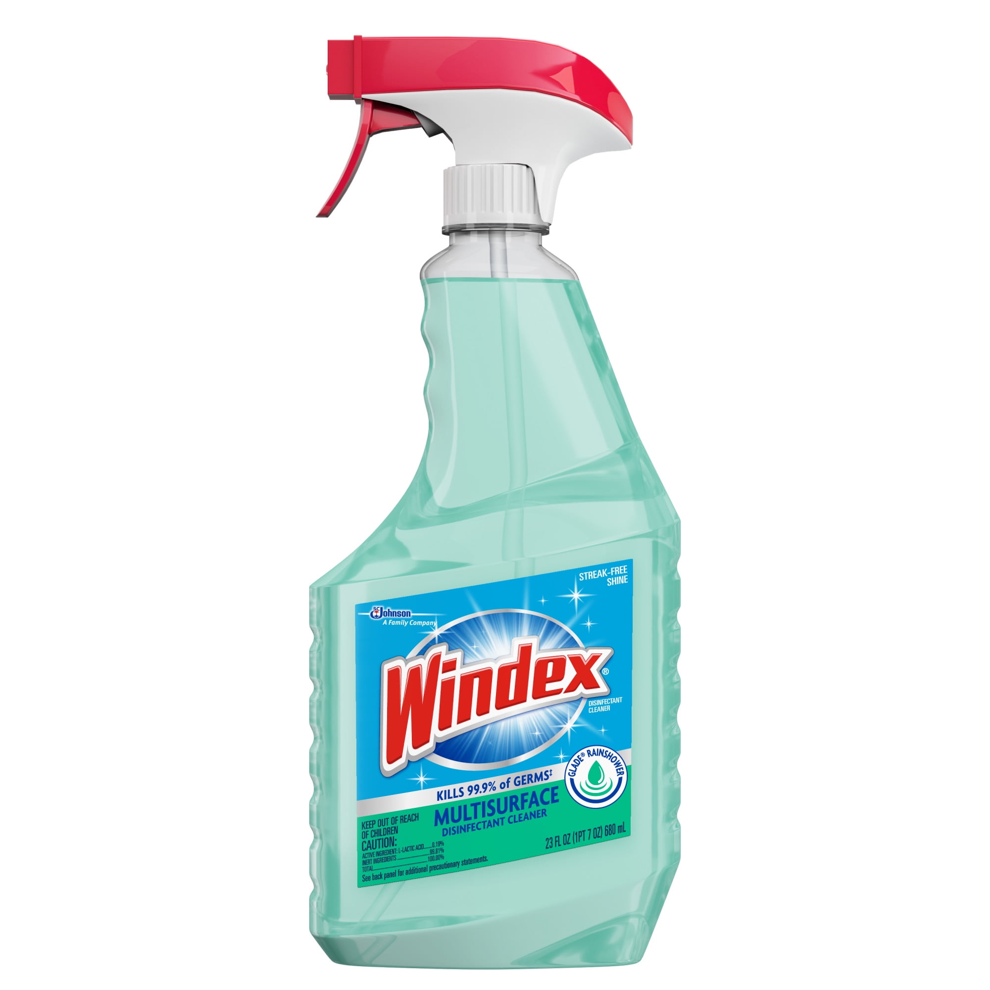 Windex 696503 Glass Cleaner 3.78 Liter, Blue, Liquid, with Ammonia-D (4 per  Case)