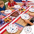 thumbnail image 3 of B 10 Piece American Flag Patriotic Paper Plates For Independence Day Party 7 Inch, 3 of 6