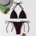 thumbnail image 2 of Glisme Black Bikini Sets For Women Two Piece Swimwear Top And High Waisted Bottoms Swimsuit For Beach Pool For Swimming Pool, 2 of 6