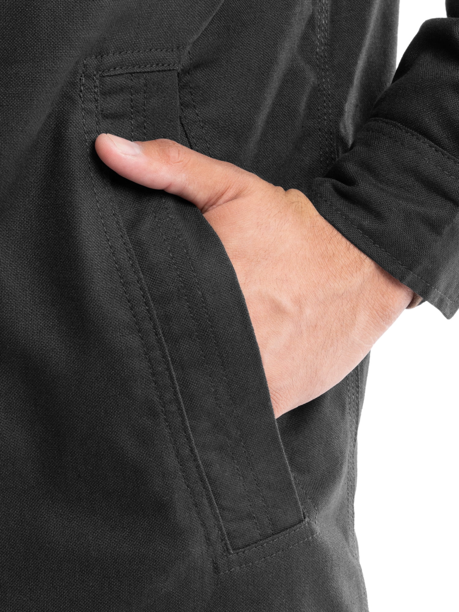 Wrangler Workwear Men's Mock Neck Jacket with Inner Linning Insulating Fabric, Size S-3XL