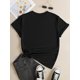thumbnail image 2 of Women's "Golden Birthday Queen" Graphic T-Shirt - Retro Minimalist Design, Black with Golden Glittery Lettering, Round Neck, Casual Comfort Fit, Short Sleeve, Fabric, Machine Washable, Allseason Tshi, 2 of 6